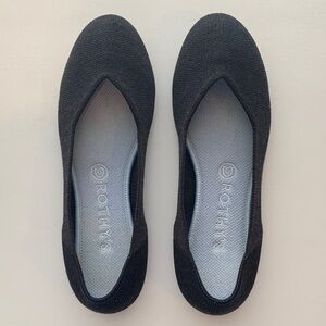 Rothy's The Flat Charcoal Merino Wool Size 8.5